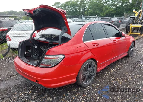 2008 Mercedes-Benz C 350 Sport из США, поврежденный, VIN WDDGF56X38R033344